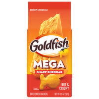 Goldfish Sharp Cheddar Mega Baked Snack Crackers - 5.9 Ounce