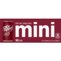 Dr Pepper Soda, Mini - 10 Each 