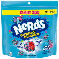 Nerds Candy, Gummy Clusters, Very Berry, Family Size