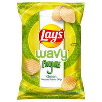 Lay's Potato Chips, Funyuns Onion Flavored, Wavy - 7.5 Ounce 