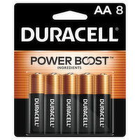 Duracell Batteries, Alkaline, AA ,1.5V - 8 Each 