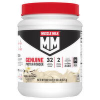 Muscle Milk Protein Powder, Genuine, Vanilla Creme - 30.9 Ounce 