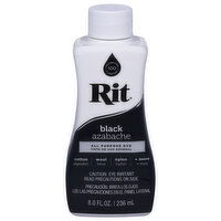 Rit All Purpose Dye, Black - 8 Fluid ounce 