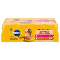 Pedigree Dog Food, with Beef/with Chicken, Chopped Ground Dinner