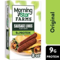 MorningStar Farms Plant Based Sausage Links, Original - 8 Ounce 