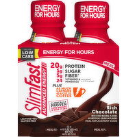 SlimFast Meal Replacement Shake, Rich Chocolate - 4 Each 