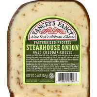 Yancey's Fancy Cheese, Pasteurized Process, Steakhouse Onion Aged Cheddar - 7.6 Ounce 