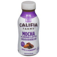 Califia Farms Coffee, with Almondmilk, Mocha Almond Latte, Plant Based - 10.5 Fluid ounce 