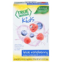 True Lemon Drink Mix, Kids, Blue Raspberry - 10 Each 