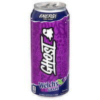 Ghost Energy Drink, Zero Sugar, Grape - 16 Fluid ounce 