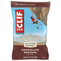 CLIF BAR - Chocolate Brownie Flavor - Made with Organic Oats - Energy Bars - Non-GMO - Plant Based Protein Bars (1 Count) - 2.4 Ounce 