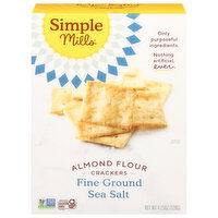 Simple Mills Crackers, Almond Flour, Fine Ground Sea Salt - 4.25 Ounce 