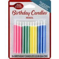 Betty Crocker Birthday Candles, Pencil, 2.5 Inch - 24 Each