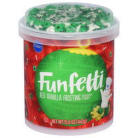 Funfetti Frosting, Red Vanilla - 15.6 Ounce 