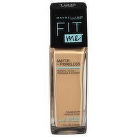 Fit Me Foundation, Matte + Poreless, Warm Nude 128 - 1 Fluid Ounce