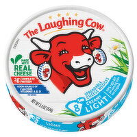 The Laughing Cow Spreadable Cheese Wedges, Creamy Light - 8 Each 