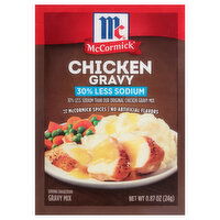 McCormick 30% Less Sodium Chicken Gravy Mix - 0.87 Ounce 