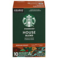 Starbucks Coffee, Ground, Medium Roast, House Blend, K-Cup Pods