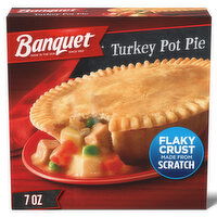 Banquet Banquet Turkey Pot Pie Frozen Dinner, 7 Ounce 