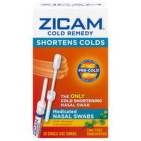 Zicam Nasal Swabs, Medicated, Single Use