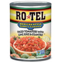 RO*TEL Mexican Style Lime and Cilantro Diced Tomatoes and Green Chilies - 10 Ounce 