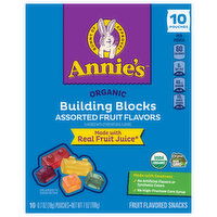 Annie's Organic Building Blocks Assorted Fruit Flavors Fruit Flavored Snacks - 10 Each