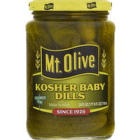 Mt Olive Pickles, Kosher Baby Dills - 24 Fluid Ounce