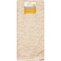 MUkitchen Dishtowel, Oatmeal, 100% Cotton Ridged Texture - 1 Each 