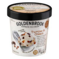 Goldenbrook Ice Cream, Supreme, Turtles & Cream - 1 Pint 