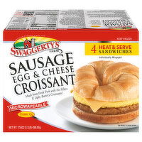 Swaggerty's Farm Swaggerty's 4.5oz Sausage Egg & Cheese Croissant Sandwiches