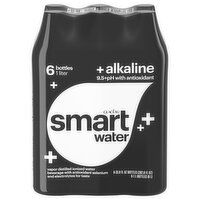 smartwater Alkaline With Antioxidant Ionized Electrolyte Vapor-Distilled Water Bottles - 33.8 Fluid ounce 