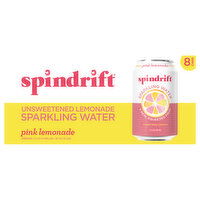 Spindrift Sparkling Water, Unsweetened, Pink Lemonade