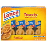 Lance Sandwich Crackers, Peanut Butter, 8 Packs - 8 Each 