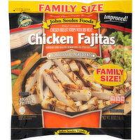 John Soules Foods Chicken Fajitas, Gluten Free, Family Size