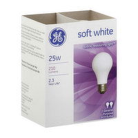 Ge Light Bulbs, Soft White, 25 Watts - 2 Each 