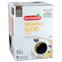 Brookshire's Single Serve Coffee Cups - Breakfast Blend Light Roast - 36 Each 