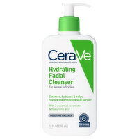 CeraVe Facial Cleanser, Hydrating - 12 Fluid ounce 