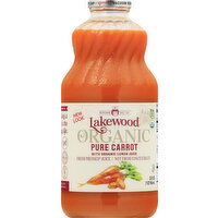 Lakewood Pressed Juice, Organic, Pure Carrot - 32 Ounce 