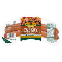 Eckrich Sausage, Smoked, Skinless, Turkey - 12 Ounce 