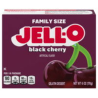 Jell-O Gelatin Dessert, Black Cherry, Family Size