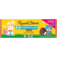 Russell Stover Marshmallow Milk Chocolate Candy Easter Egg Crate - 12 Each 