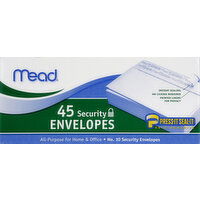 Mead Envelopes, Security - 45 Each 