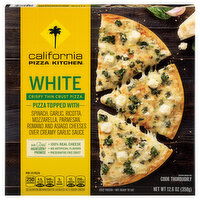 California Pizza Kitchen Pizza, Crispy Thin Crust, White - 12.6 Each 