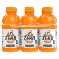 Gatorade Thirst Quencher, Zero Sugar, Orange, 6 Pack