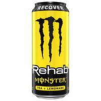 Rehab Monster Energy Drink, Tea + Lemonade - 15.5 Fluid ounce 