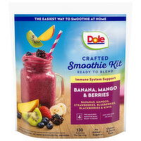 Dole Smoothie Kit, Banana/Mango/Berries, Crafted - 4 Each 