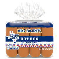 Mrs Baird's Classic Buns, Hot Dog