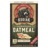 Kodiak Oatmeal, Maple & Brown Sugar, Protein-Packed - 6 Each 