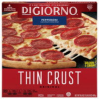 DiGiorno Pizza, Thin Crust, Pepperoni, Original - 16.9 Ounce 