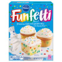 Pillsbury Cake & Cupcake Mix, with Candy Bits, Premium - 15.25 Ounce 